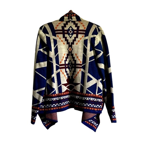 Flying Tomato Southwest Aztec Print Women's Medium Open Front Cardigan Cozy - Picture 5 of 6